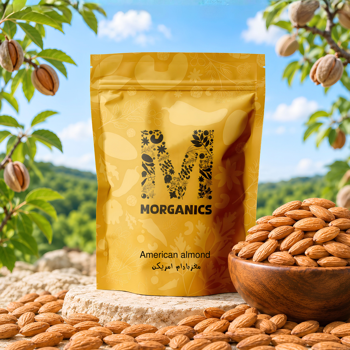 American almond – مغز بادام امریکن